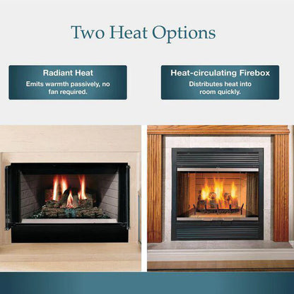 Majestic Sovereign Heat Circulating Traditional 36" Wood Burning Fireplace