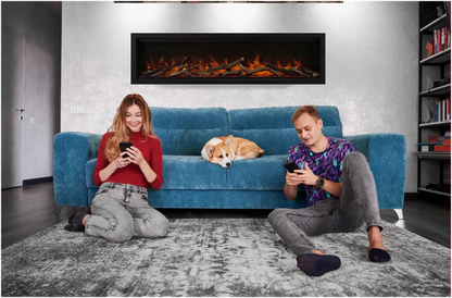 Amantii Symmetry Lumina Indoor Outdoor Smart 42" Electric Fireplace