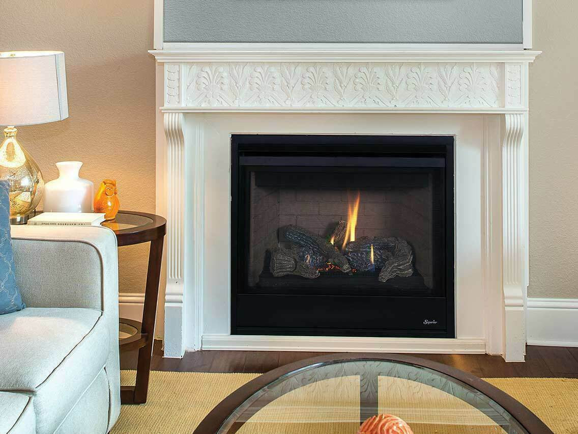 Superior DRT3040 40" Traditional Top/Rear Direct Vent Gas Fireplace