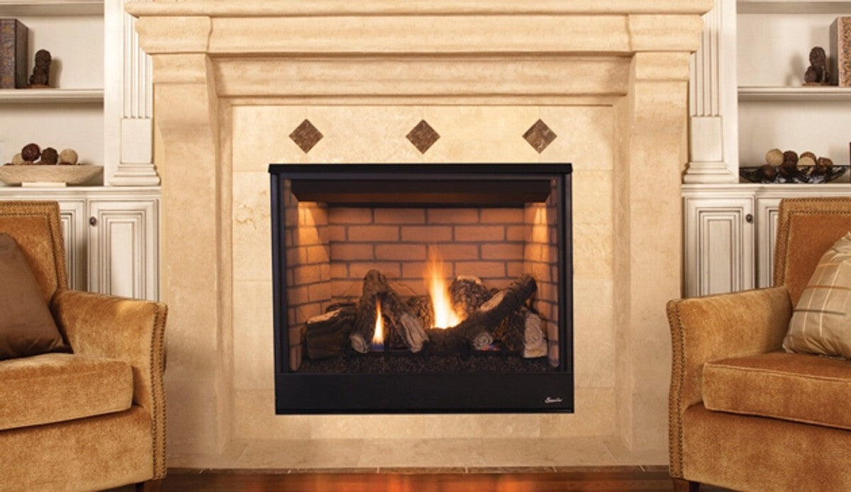 Superior DRT3535 35" Traditional Top/Rear Direct Vent Gas Fireplace With Electronic Ignition