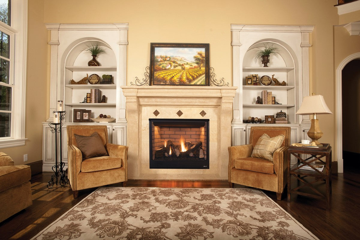 Superior DRT3545 45" Traditional Top/Rear Direct Vent Gas Fireplace With Electronic Ignition