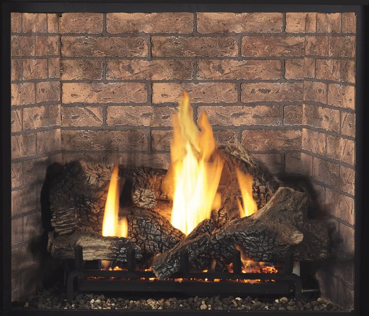 Superior DRT6340 40" Traditional Front View Gas Fireplace With Power Vent and Electronic Ignition