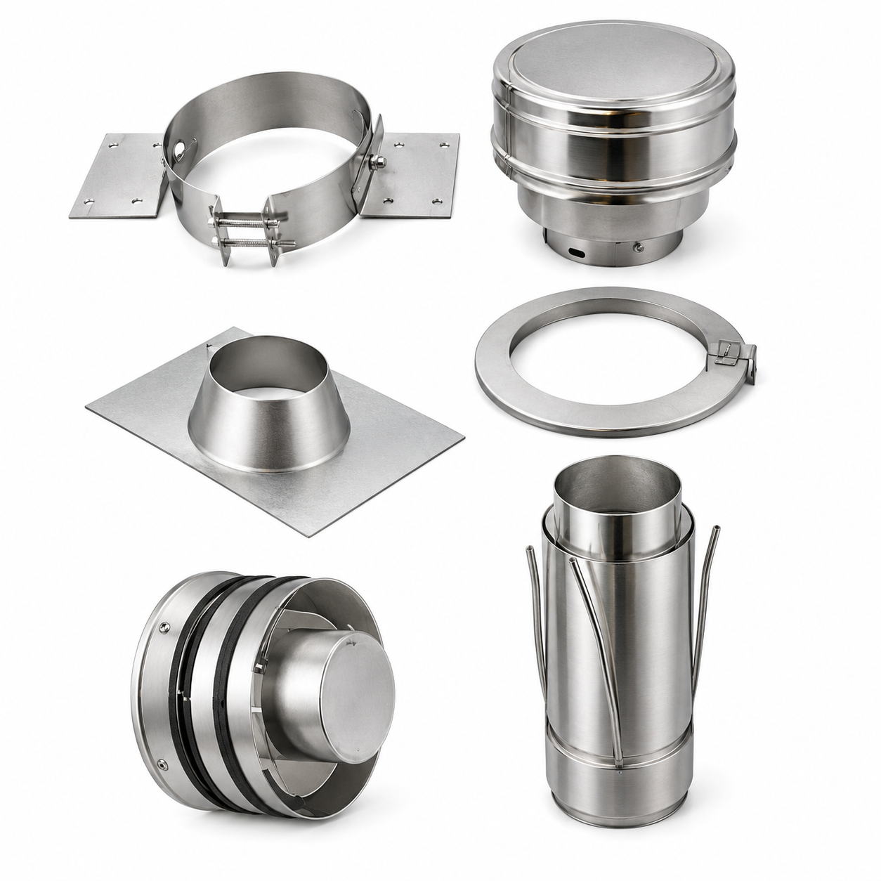 Superior SFVT30 Vertical Termination for Flex Vent- (Flat to 6/12)