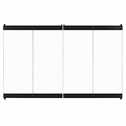 Superior 38LBF 38" Black Bi-Fold Glass Door