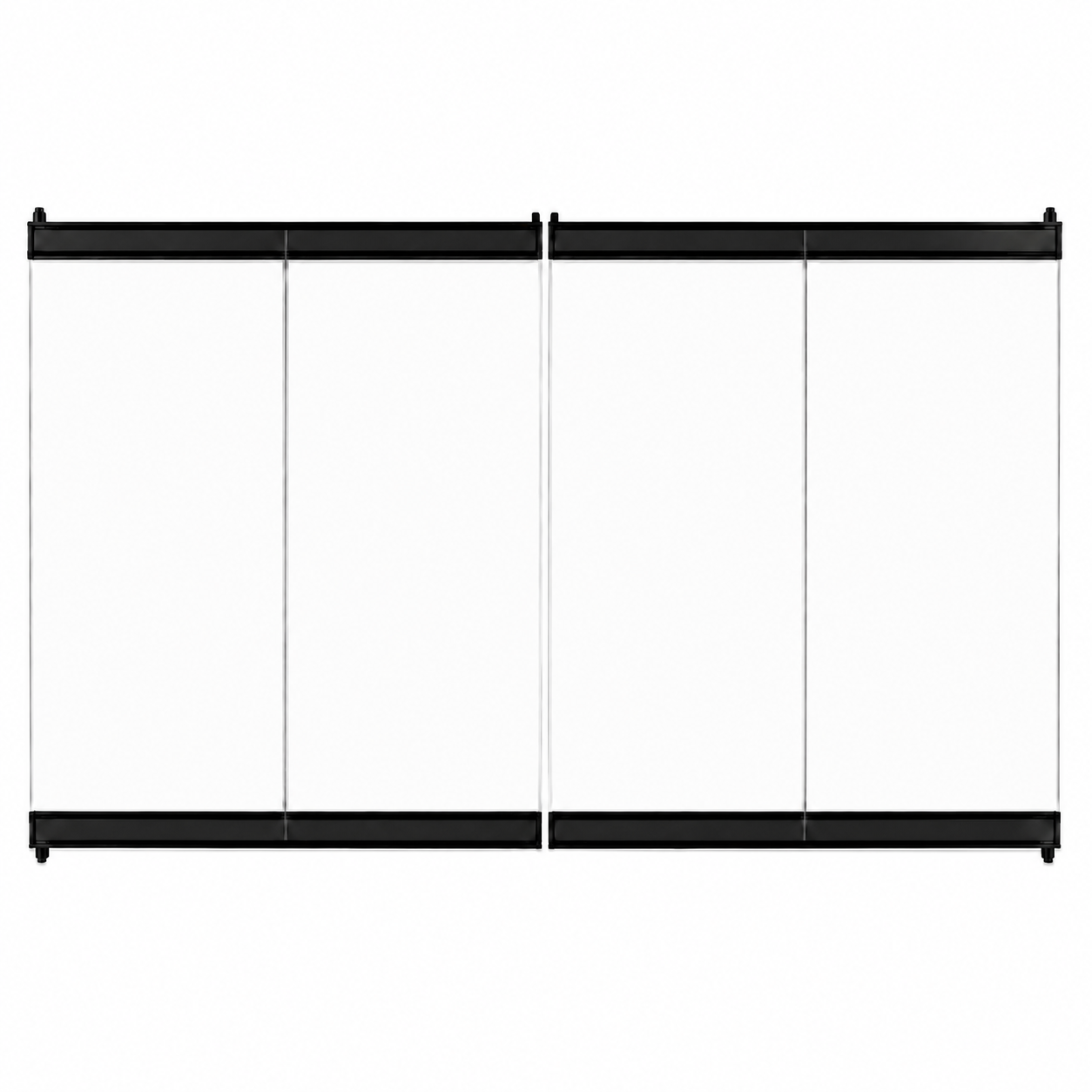 Superior 43LBF 43" Black Bi-Fold Glass Door