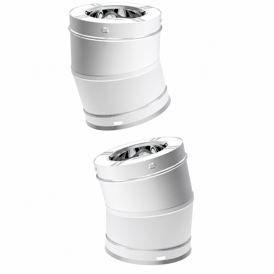 Superior 6SPSE15-2 2-Pack 15 Degree Stainless Steel Elbow
