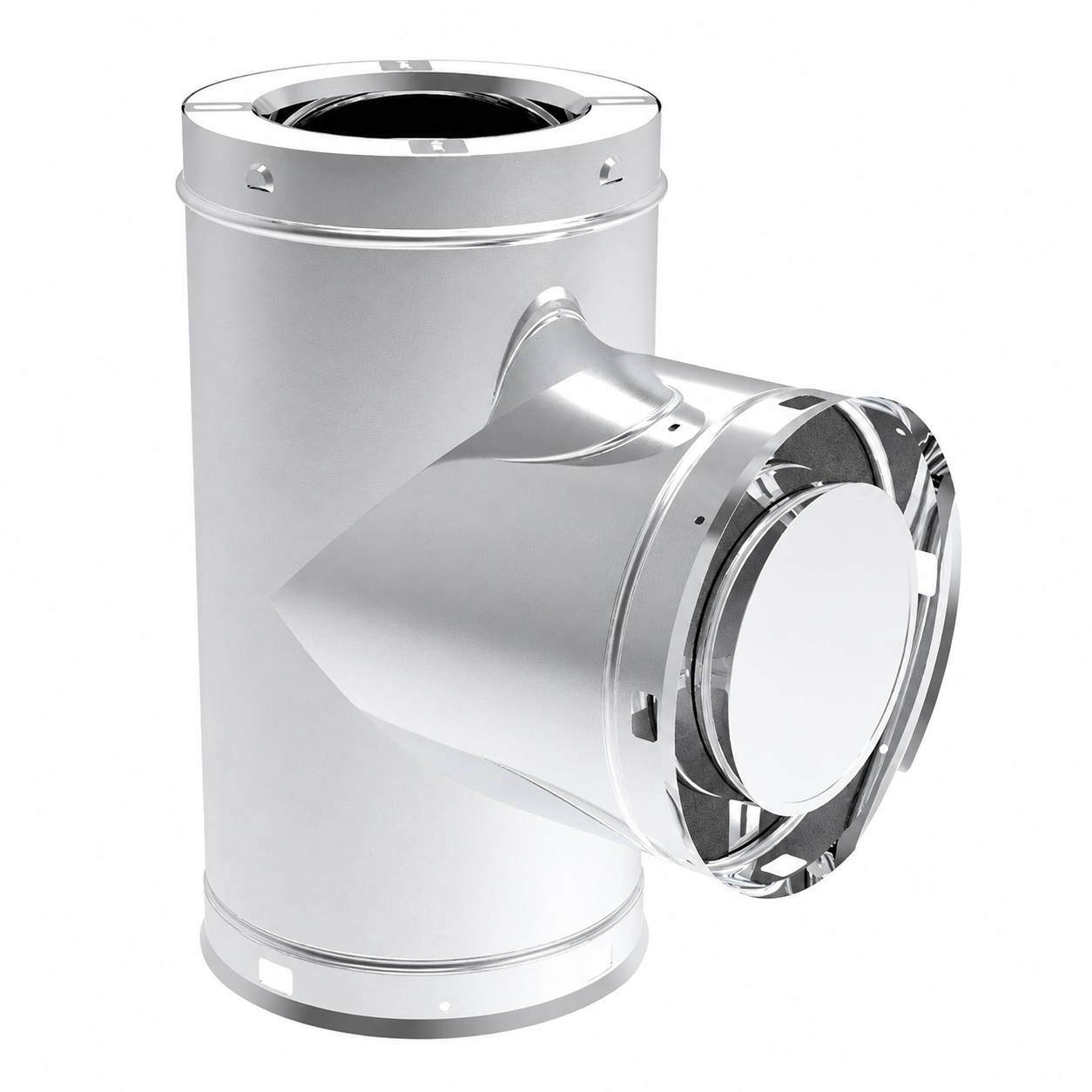 Superior 6SPST Stainless Steel Tee With Cap