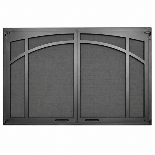 Superior ASD4228-TI Decorative Arched Twin Pane Screen Door