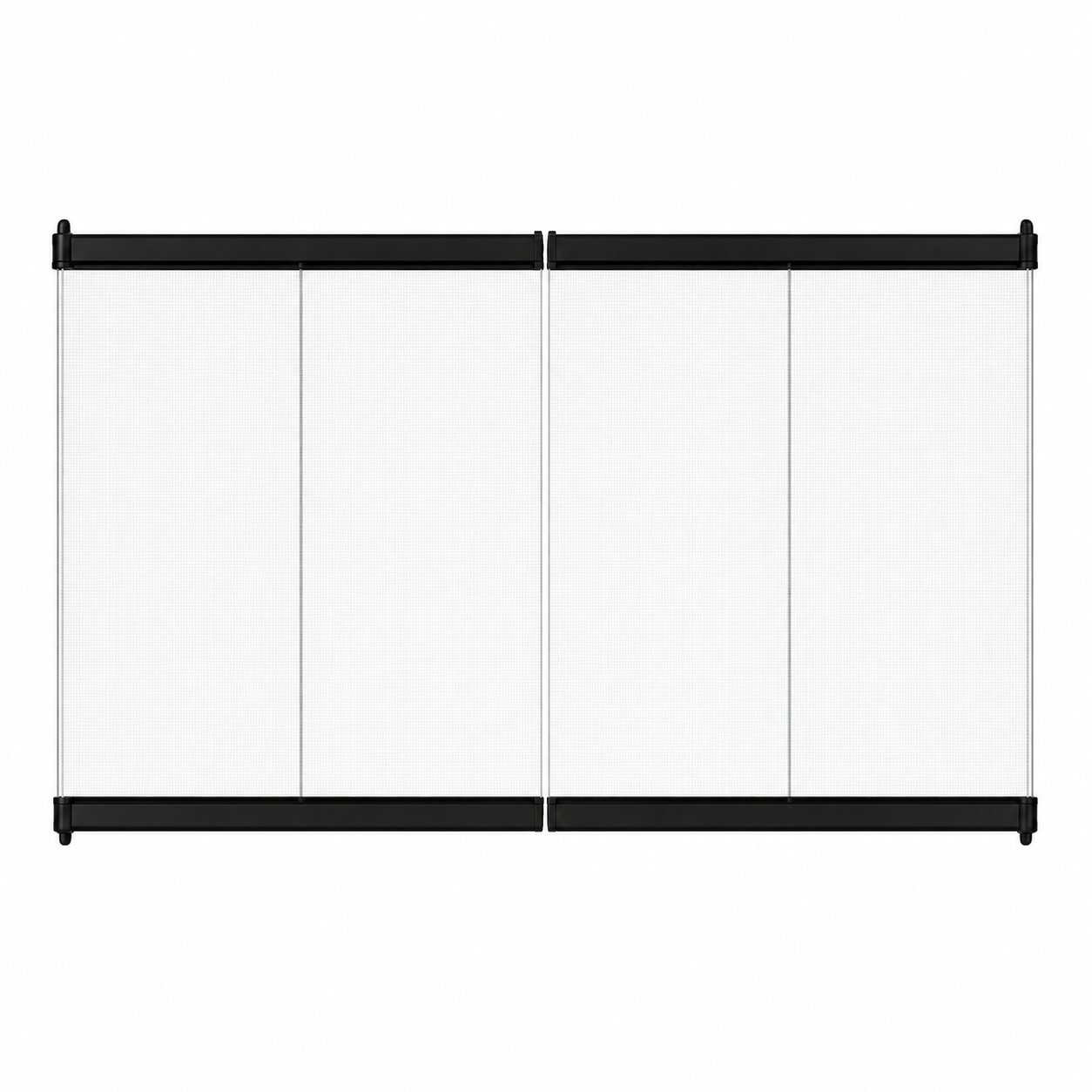 Superior BD36 36" Black Standard Bi-Fold Glass Door