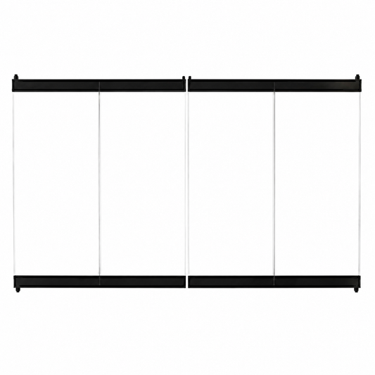 Superior BDB36 36" Black Standard Bi-Fold Glass Door
