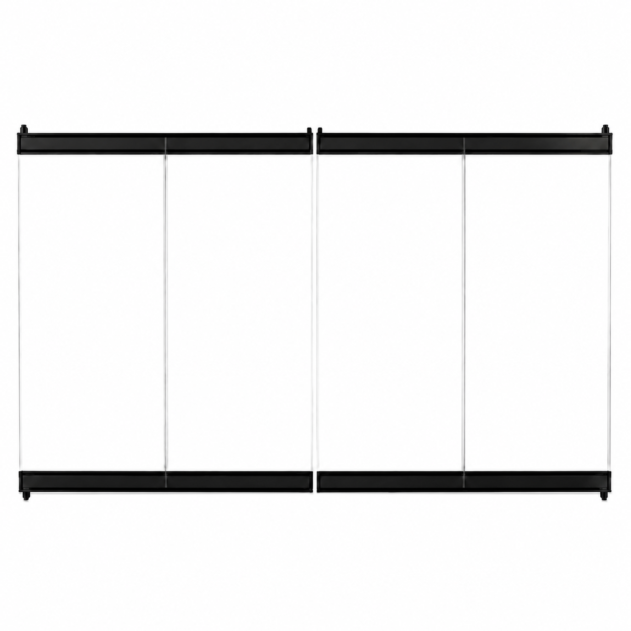 Superior BDB42 42" Black Standard Bi-Fold Glass Door
