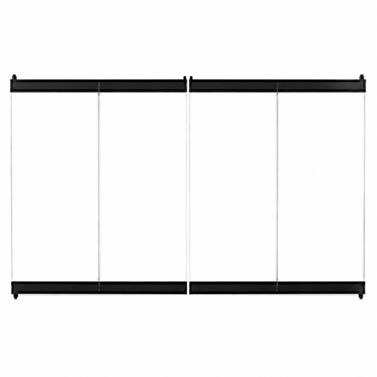Superior BDB42 42" Black Standard Bi-Fold Glass Door