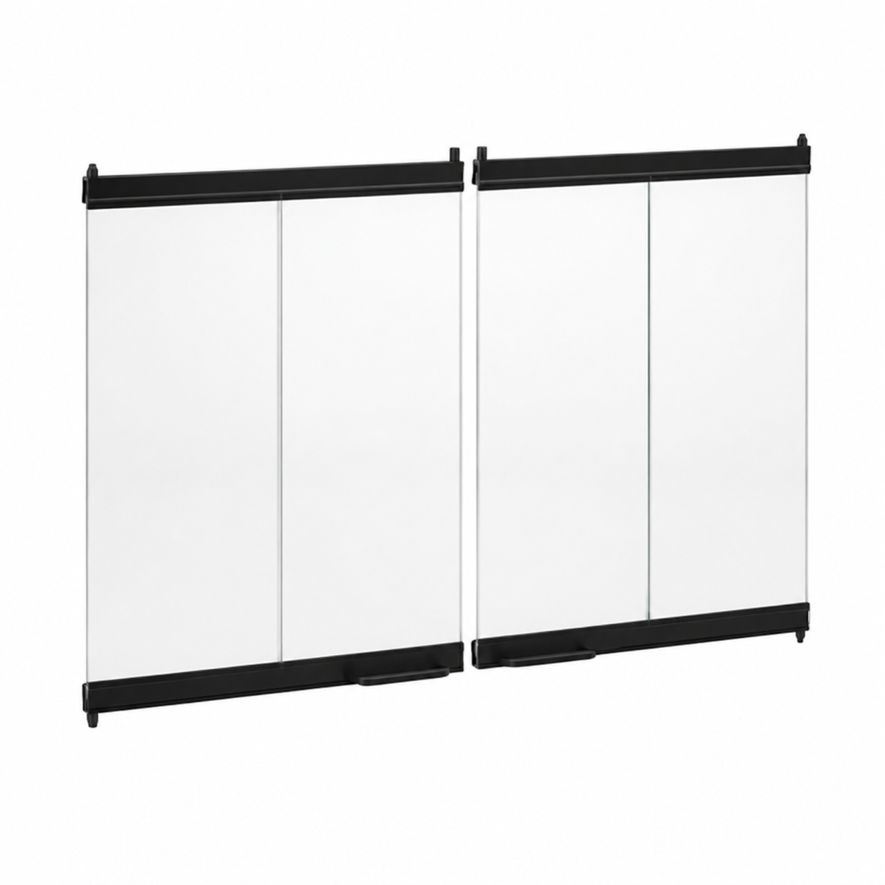 Superior BDG36 36" Black Bi-Fold Glass Door