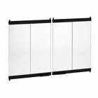 Superior BDMO48EA Mosaic Masonry 48" Ebony Ceramic Glass Bi-Fold Door