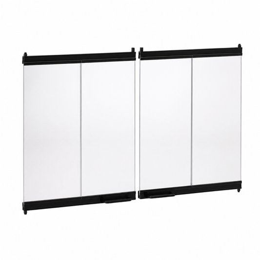 Superior BDMO48EA Mosaic Masonry 48" Ebony Ceramic Glass Bi-Fold Door