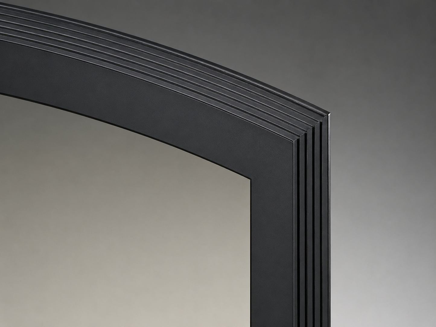 Superior BTCECBKC Black Cast Iron Arched Doo