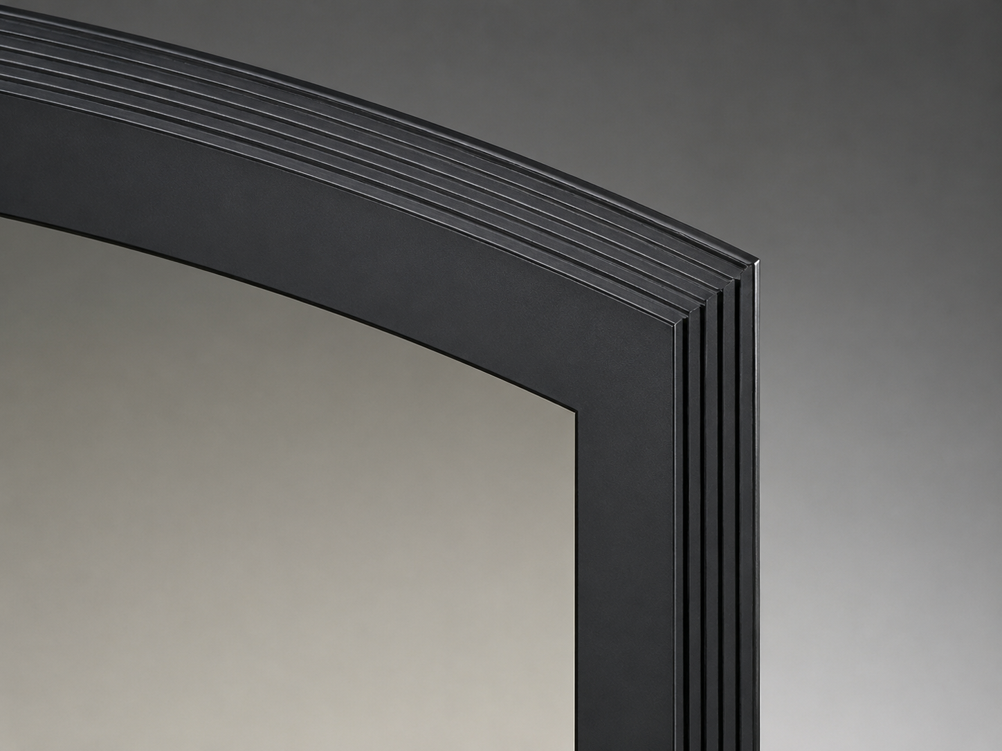 Superior BTCECBKC Black Cast Iron Arched Doo