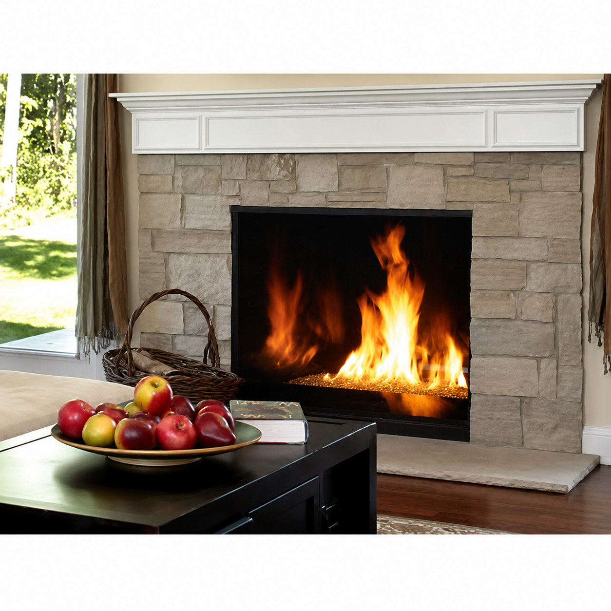 Superior DRC6340 40" Contemporary Direct Vent Gas Fireplace With Electronic Ignition