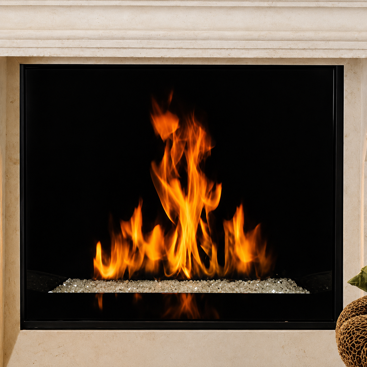 Superior DRC6345 45" Contemporary Direct Vent Gas Fireplace With Electronic Ignition