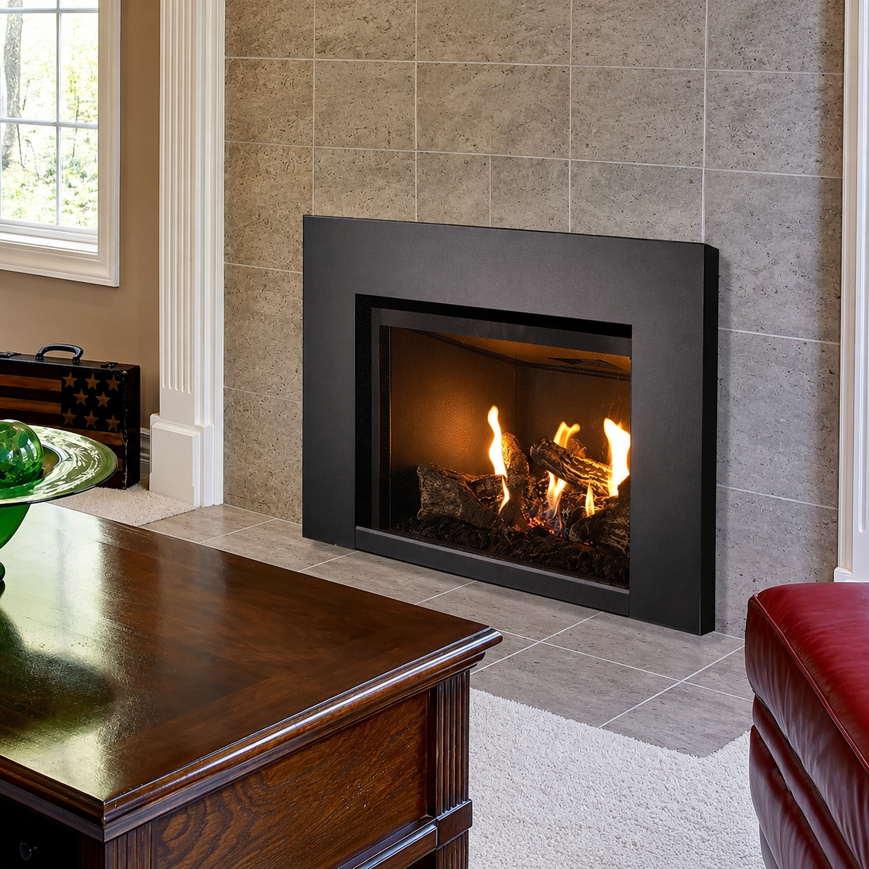 Superior DRI2032TEN 32" Medium Direct Vent Gas Fireplace Insert With Electronic Ignition