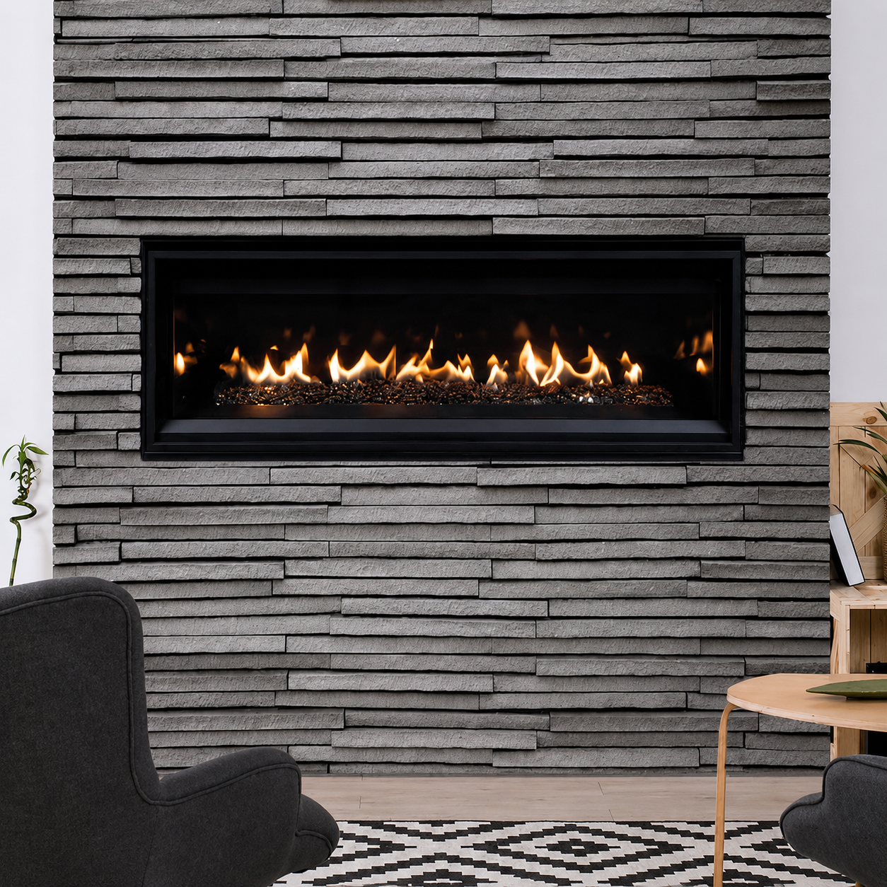 Superior DRL2055 55" Linear Direct Vent Gas Fireplace With Electronic Ignition