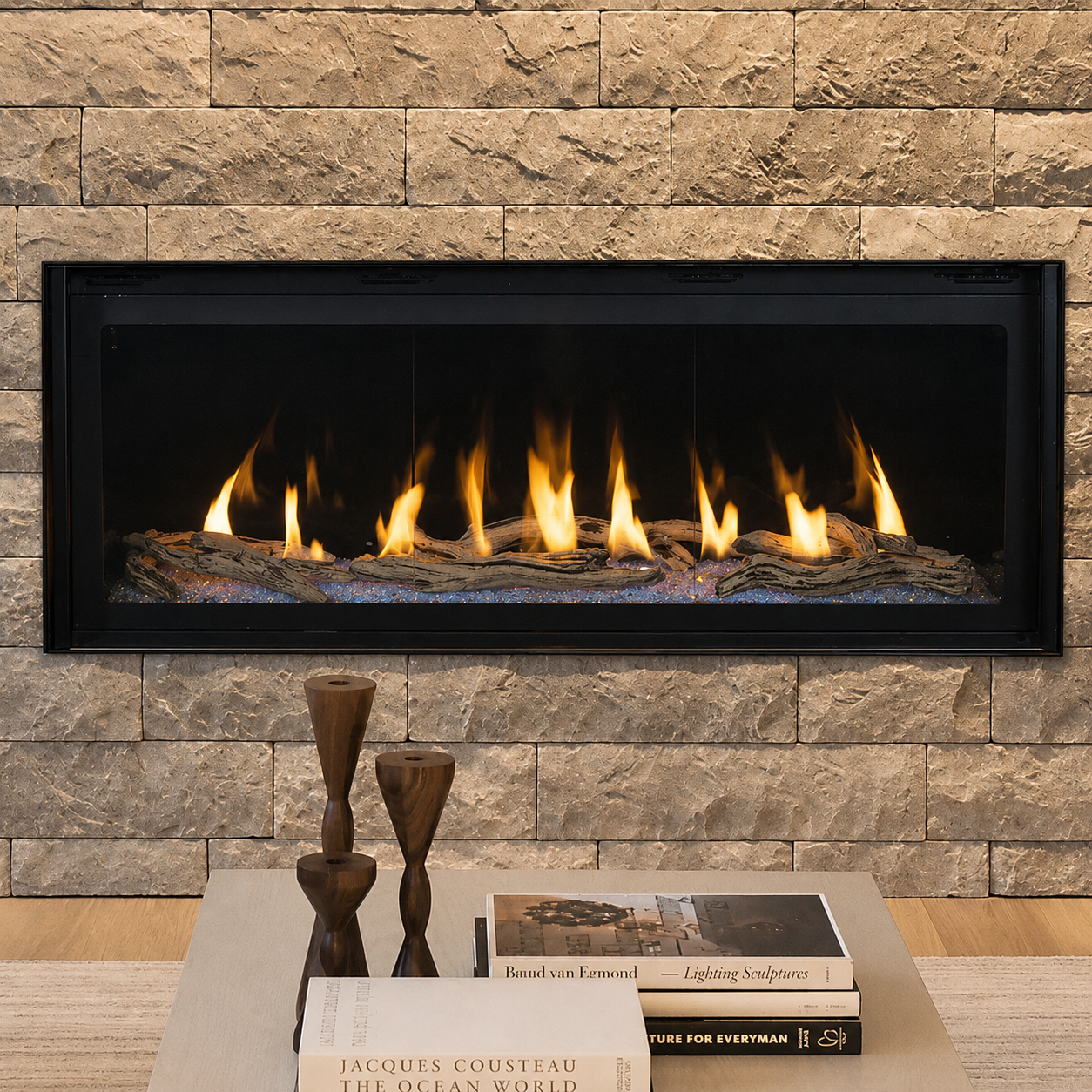 Superior DRL6048 48" Contemporary Linear Direct Vent Gas Fireplace
