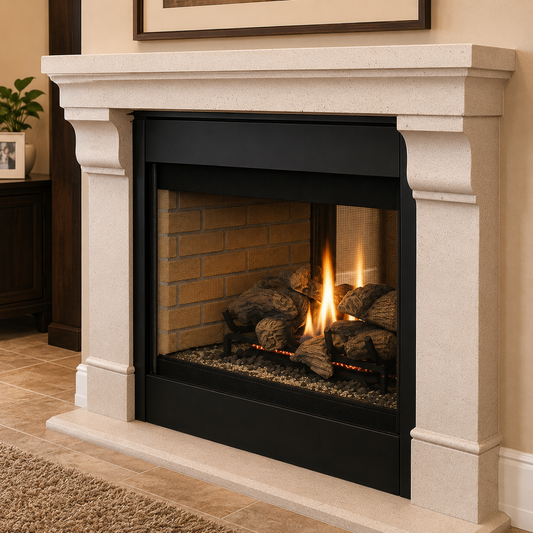 Superior DRT40ST 40" Traditional Multi View See-Through Direct Vent Gas Fireplace