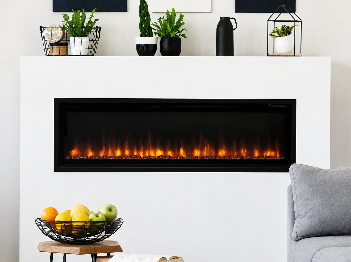 Superior ERL2055 55" Linear Contemporary Front-View Electric Fireplace
