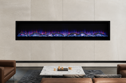 Superior ERL3072 72" Front-View Linear Contemporary Indoor Electric Fireplace