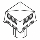 Superior ET-8DM-K Black Square Top Termination Cap