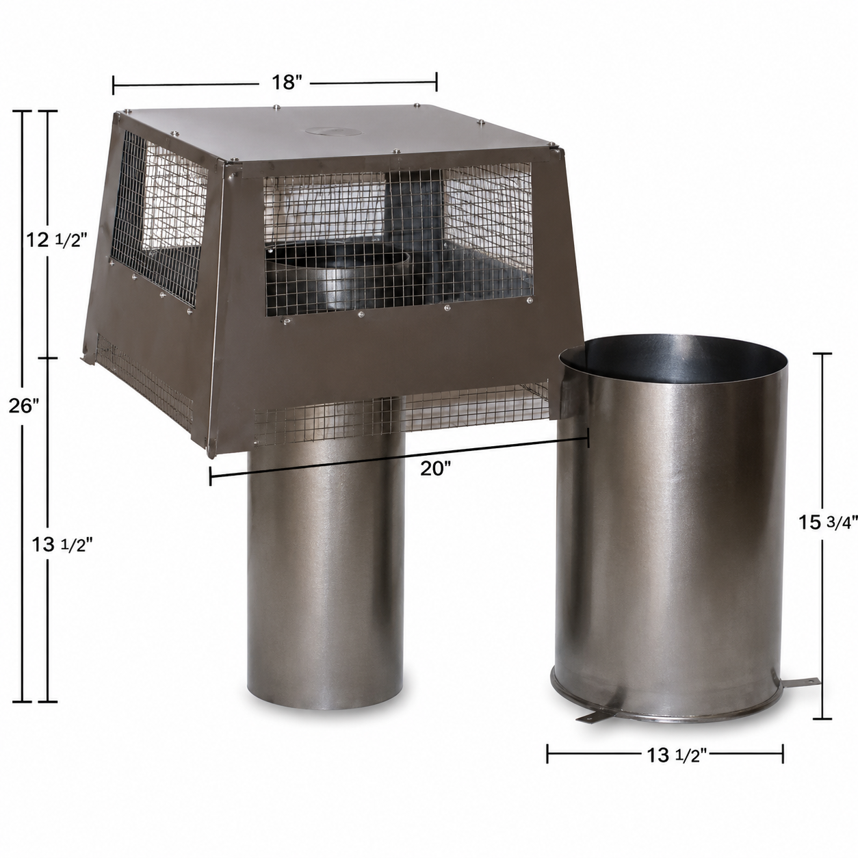 Superior ETL-8DM Square Top Termination Cap With Slip Section