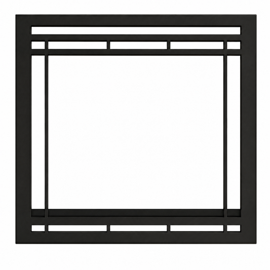 Superior FCBK35T Craftsman Black Facade for Gas Fireplaces
