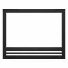 Superior FCFSOBLK Black Clean Face Facade With Square Opening