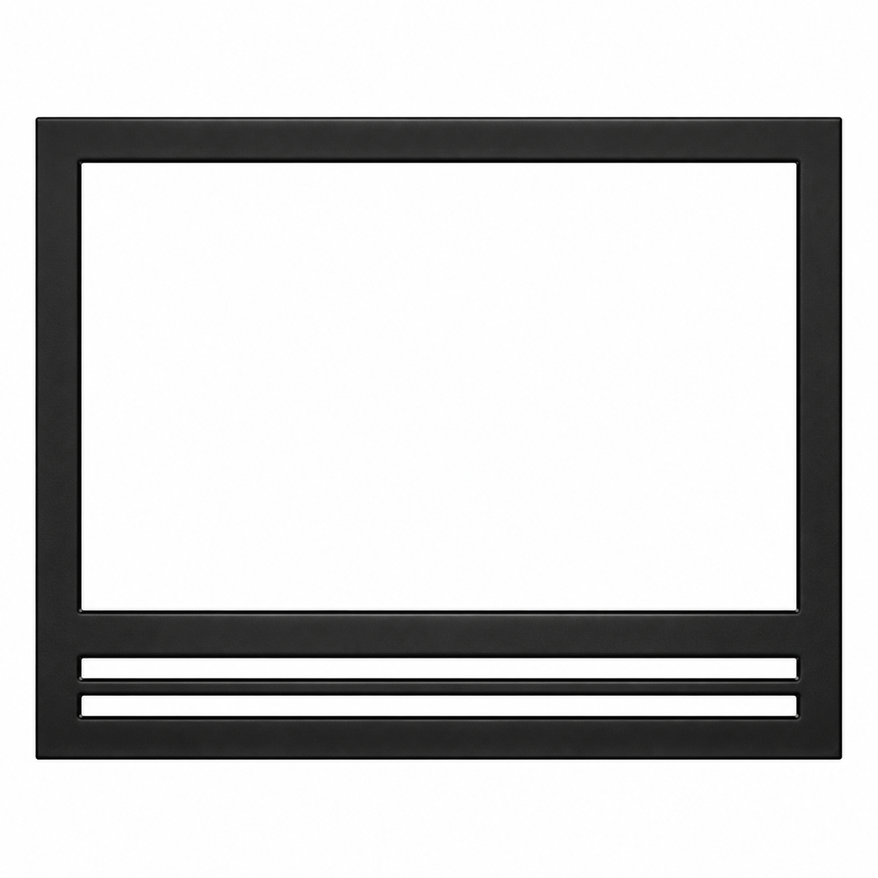Superior FCFSOBLK Black Clean Face Facade With Square Opening