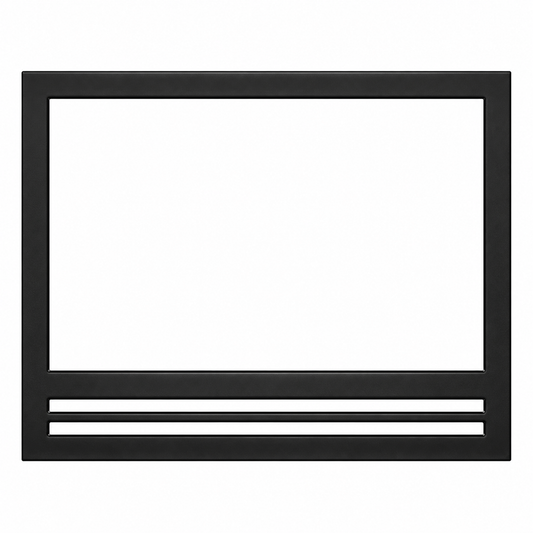 Superior FCFSOBLK Black Clean Face Facade With Square Opening