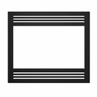Superior FLVSOBLK Black Louvered Facade With Square Opening