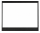 Superior FVFBK40T Vista Black Frame Facade for Gas Fireplaces