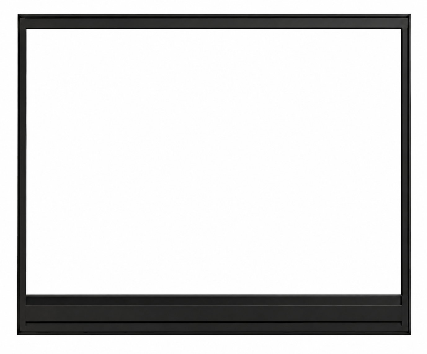 Superior FVFBK40T Vista Black Frame Facade for Gas Fireplaces