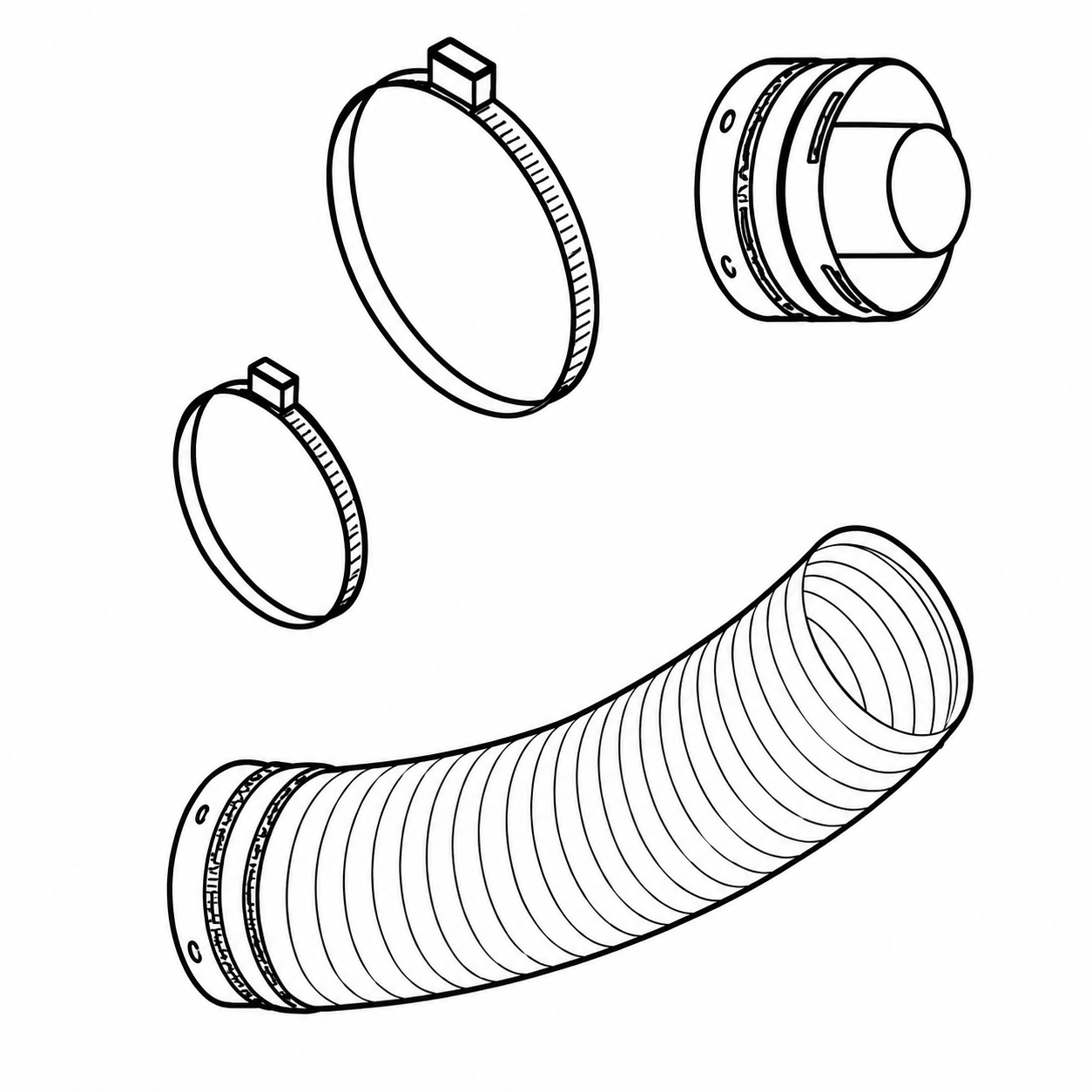 Superior  FVK36 Flex Connector Kit for Secure Flex Flexible Vent System