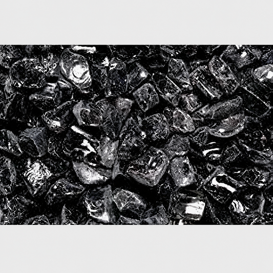 Superior GLO-Black 5 Lbs. Onyx Black Large Non-Reflective Crushed Glass Media