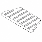 Superior HS48 48" Combustible Floor Protective Hearth Spacer