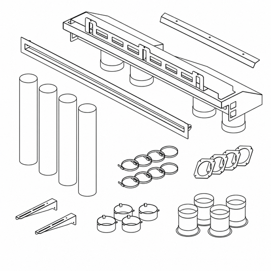 Superior HTFLO-DV55 HeatFlo Convection Air Circulation Kit for DRL2055, DRL3555, DRL4048 and DRL6048 Gas Fireplaces