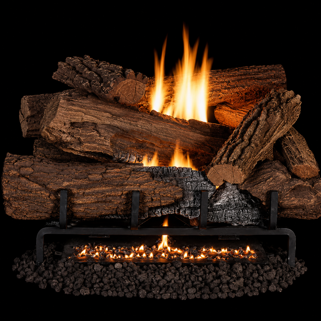 Superior LMF30 Mega-Flame Series 30" Mossy Oak Indoor Vent Free Log Set