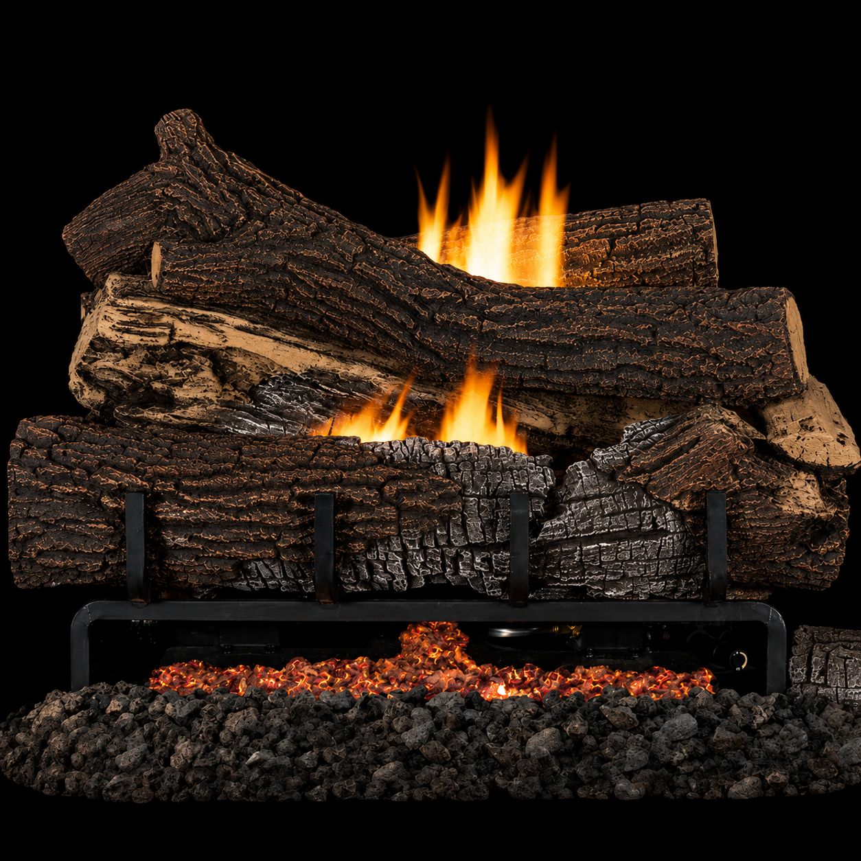 Superior LMF36 Mega-Flame Series 36" Giant Timbers Indoor Vent Free Log Set