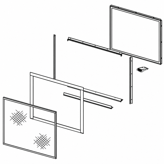 Superior LSM40ST-ODKSG Light-Tinted Tempered Glass Outdoor Window Kit for DRT63ST Gas Fireplace