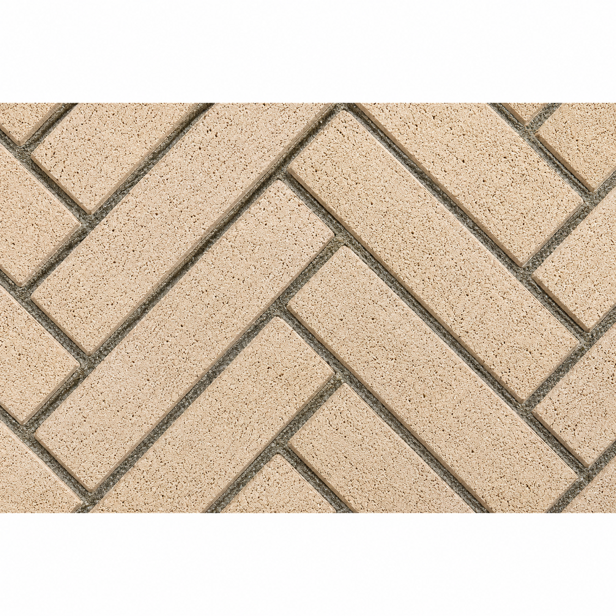 Superior MOSAIC42IVSH Mosaic Masonry 42" Ivory Split Herringbone Brick Liners