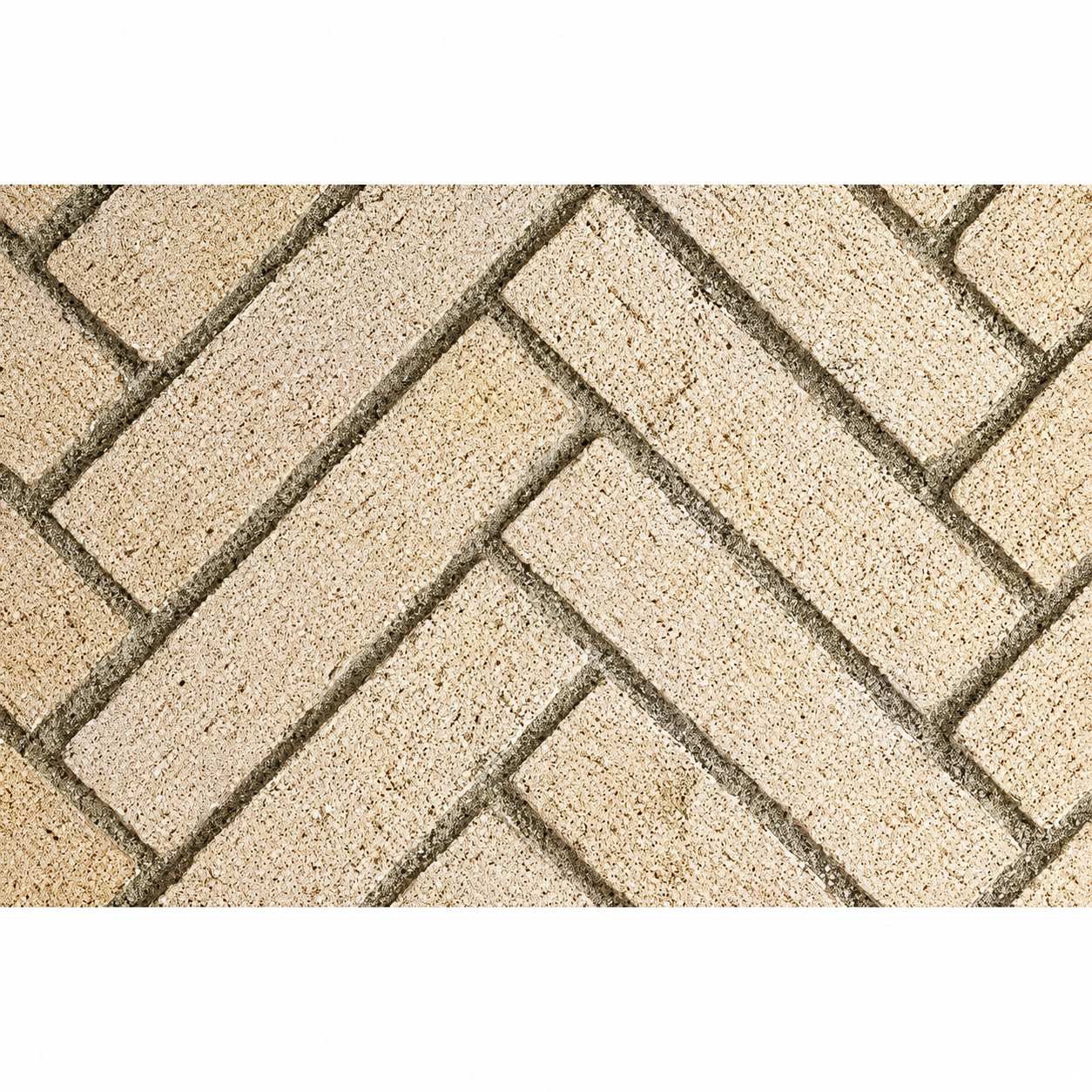 Superior MOSAIC48IVSH Mosaic Masonry 48" Ivory Split Herringbone Brick Liners