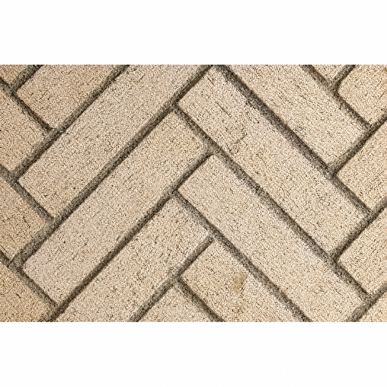 Superior MOSAIC50IVSH Mosaic Masonry 50" Ivory Split Herringbone Brick Liners