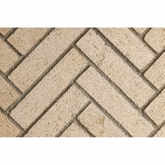 Superior MOSAIC50IVSH Mosaic Masonry 50" Ivory Split Herringbone Brick Liners