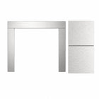 Superior SURR40-SS3S-B 3-Piece 50" Stainless Steel Surrounds for Gas Fireplaces